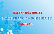 Bài 2 trang 58 SGK Hóa 12: Cấu tạo và tính chất của Amin, Amino axit và Protein